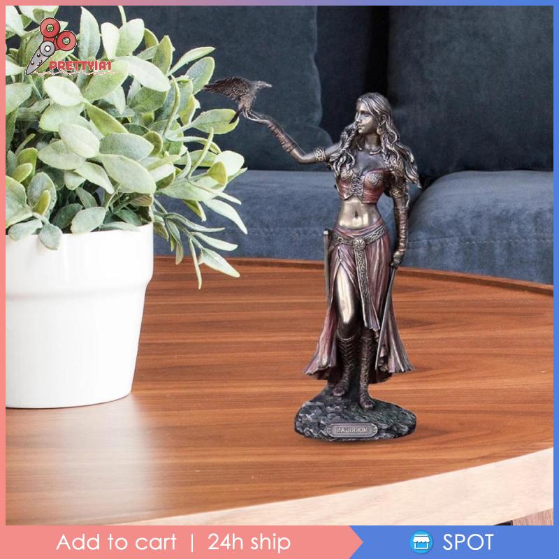 Tượng Nữ Thần Chiến Binh Celtic Bằng Nhựa Resin Dùng Trang Trí Nhà Cửa