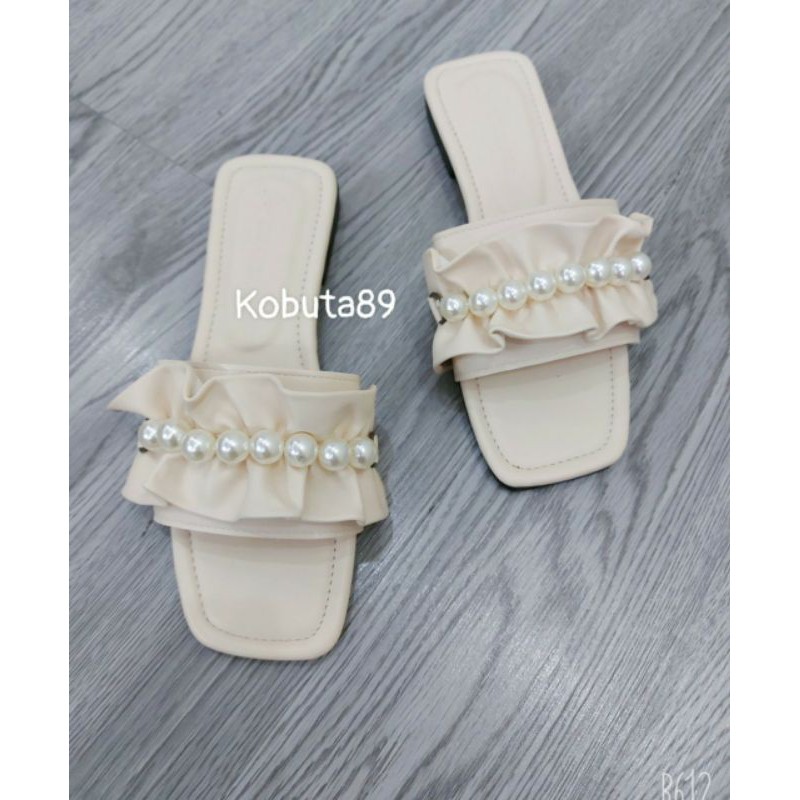 Dép Lê quai ngang Nhún Bèo Quai Ngọc_video  - DD-0254