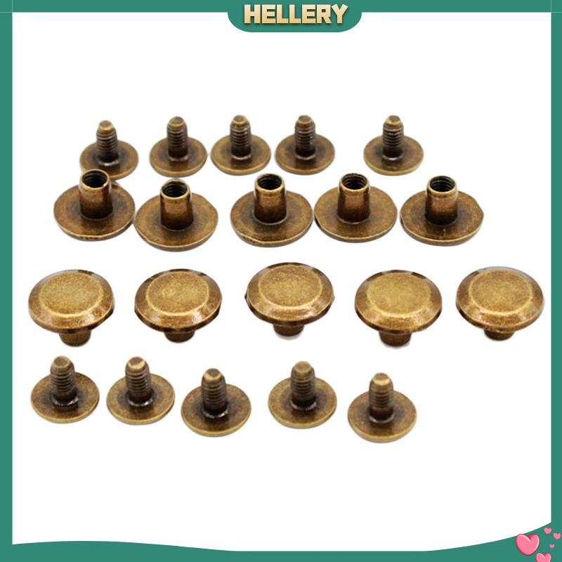 Set 10 Đinh Tán Đầu Đinh Tán Trang Trí Thắt Lưng / Ví / Túi Da Thủ Công