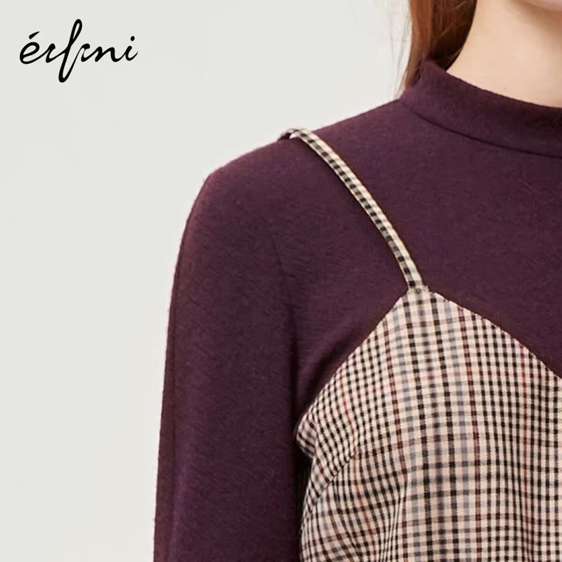 Đầm caro mix len Eifini