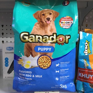 Thức Ăn Dạng Hạt Cho Cún Con Ganador (Gói 3kg )