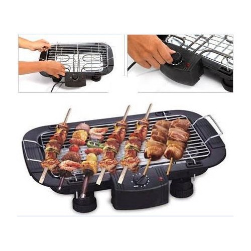 Bếp Nướng Điện Cao Cấp Electric Barbecue Grill 2000W Không Khói +Tặng Miếng Rửa Chén Bát