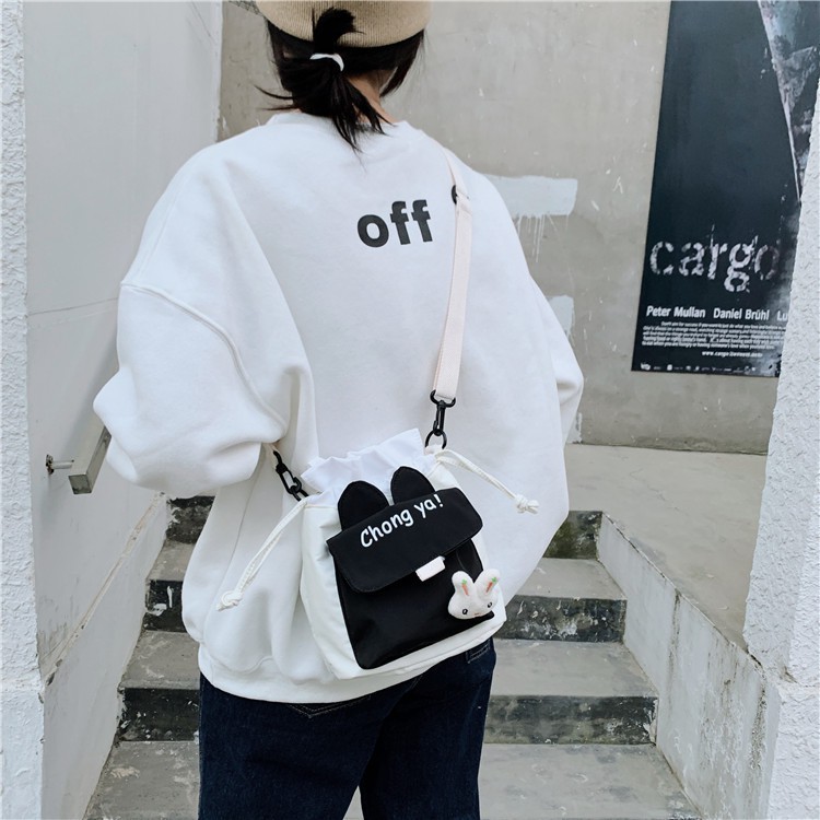 Túi đeo chéo tai thỏ phối màu Chongya | BigBuy360 - bigbuy360.vn