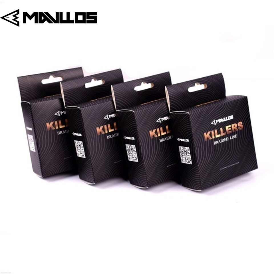 Mavllos Cuộn Dây Câu Cá 150m / 220m 4-121lb Thiết Kế 4 Sợi Bện Vào Nhau Chắc Chắn