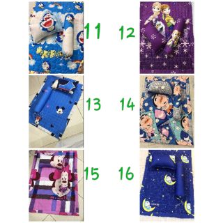 Set chăn gối cho bé đi học