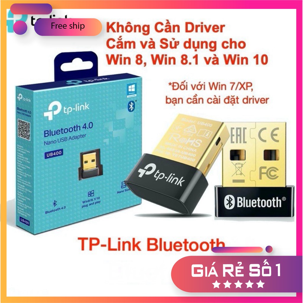 USB BLUETOOTH (4.0) TPLINK UB400 chính hãng bảo hành 2 năm | BigBuy360 - bigbuy360.vn