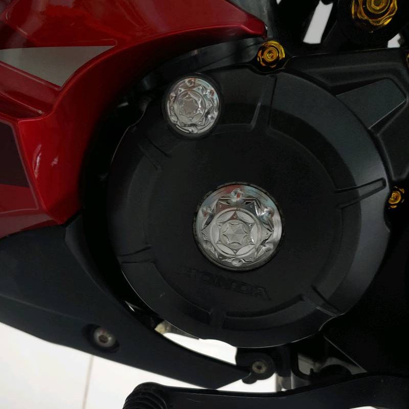 Ốc mâm lửa Salaya Honda, YA inox 304 chống rỉ sét cho Wave, Sirius, Exciter, Winner 150,...và nhiều dòng xe tương thích
