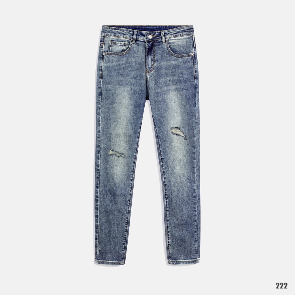 Quần Jeans Xanh Skinny Cao Cấp Chất Bò Dày Dặn - 222