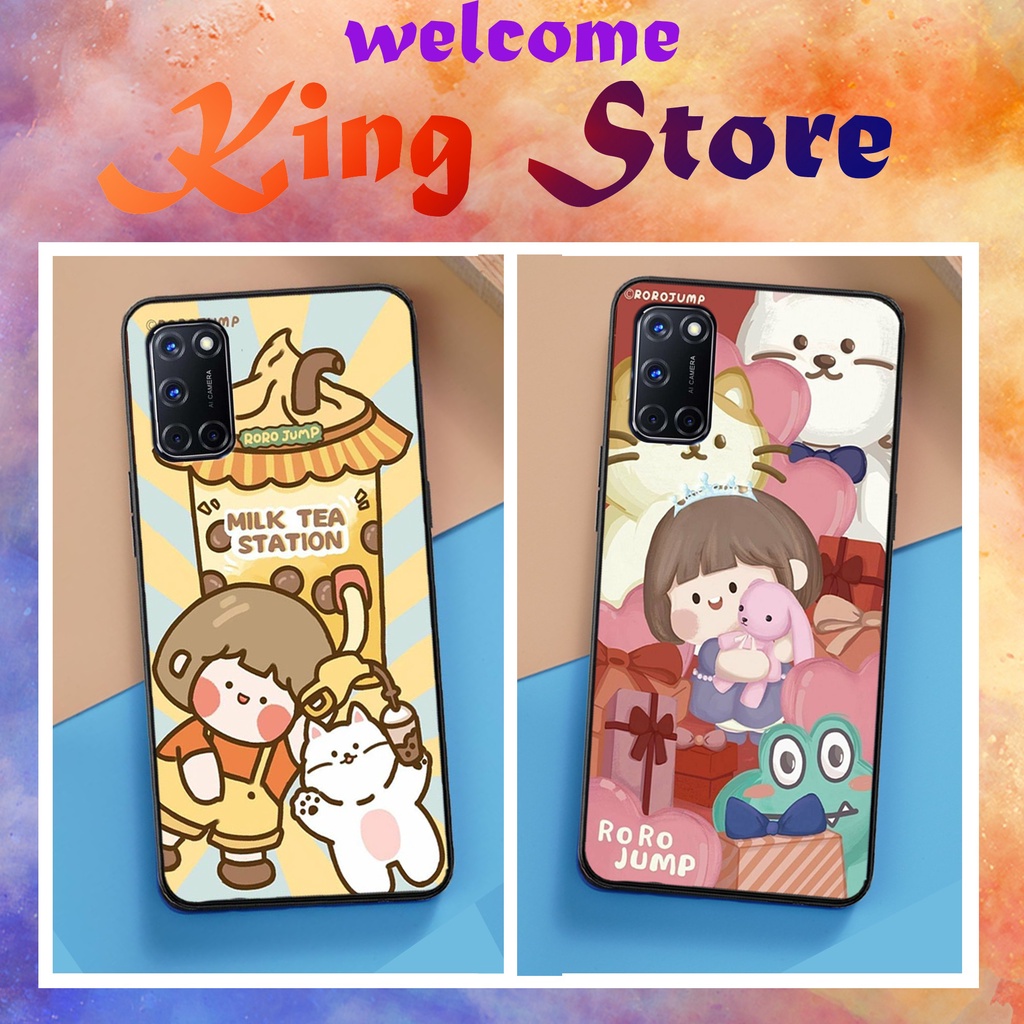 [SIÊU ƯU ĐÃI] Ốp lưng Oppo A52/A53/A92 in hình bé trà sữa siêu đẹp, độc, lạ_KINGSTORE.HN_Ốp lưng điện thoại
