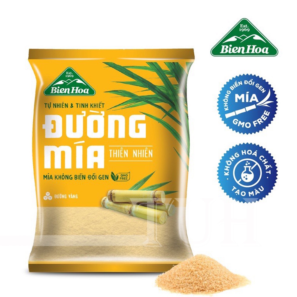 Đường mía thiên nhiên Biên Hòa 1kg-TUH
