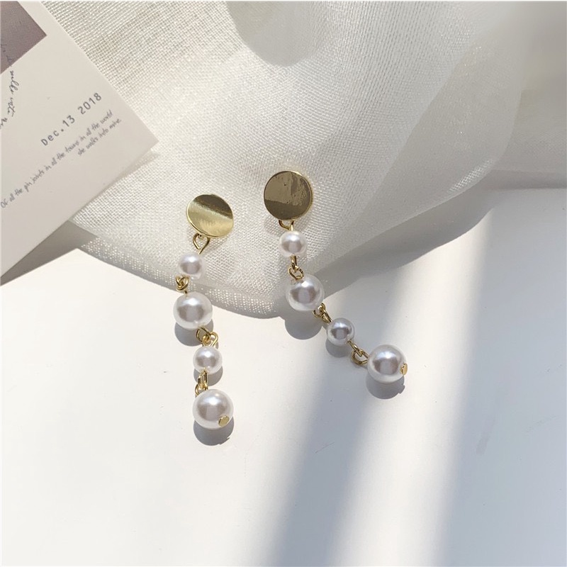 Khuyên tai ngọc dài gợi cảm K673 Mayconner