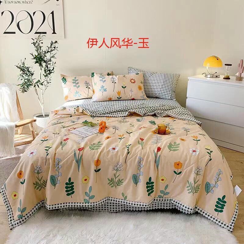 Chăn Hè Cotton Hoạt Tính - Chăn Cotton 100% Mềm Mịn, Mát