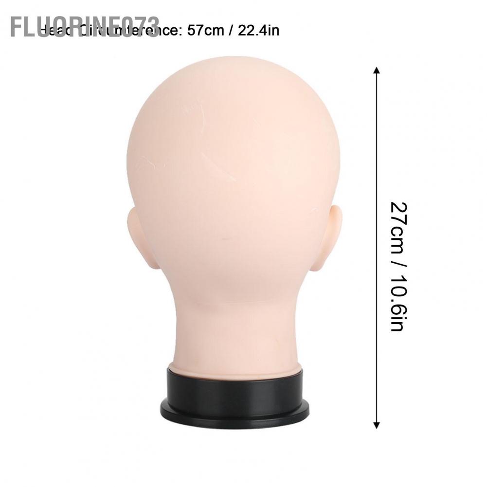 Hình nộm mềm Đầu massage Trang điểm Thực hành người mẫu đào tạo thẩm mỹ Tóc giả Màn hình mũ 【Fluorine073】