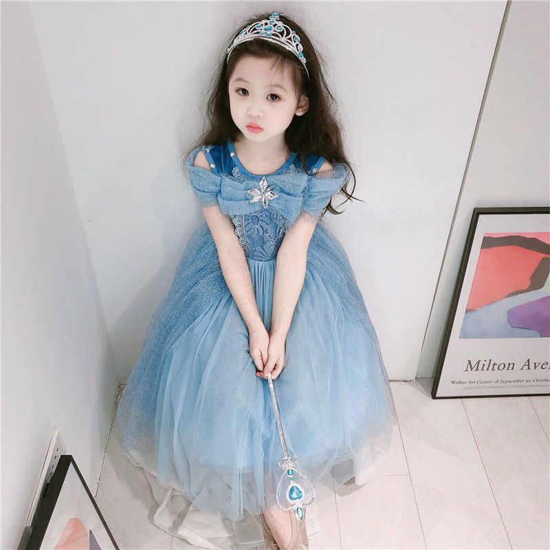 Váy Elsa cực xinh kèm phụ kiện [Video thật]