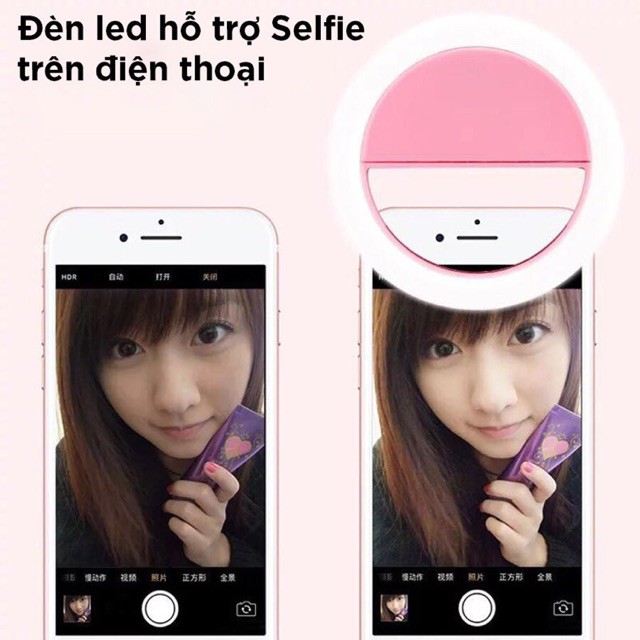 Đèn LED Selfie kẹp điện thoại tạo hiệu ứng ánh sáng | BigBuy360 - bigbuy360.vn