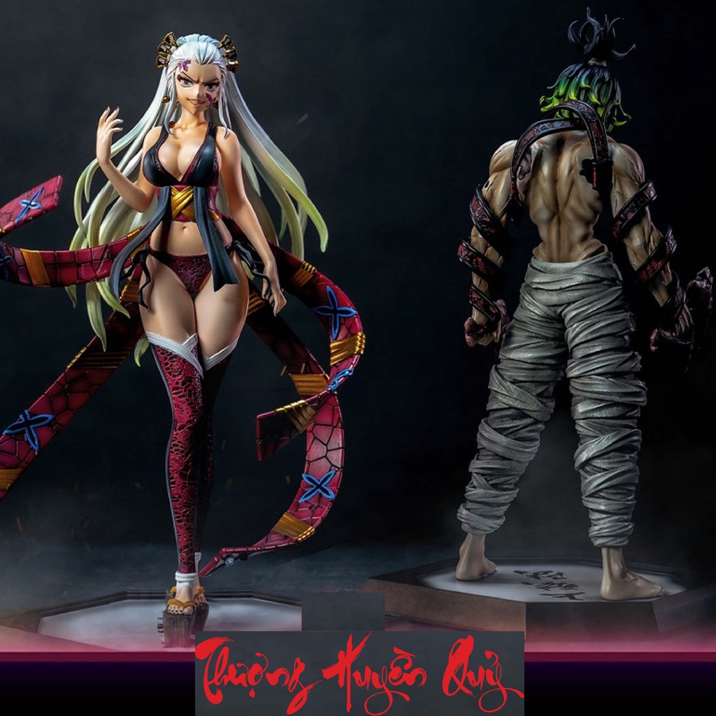 Mô hình Kimetsu No Yaiba thanh gươm diệt quỷ, mô hình Thượng Huyền Quỷ, figure anime Thượng nhị Douma,Thượng lục,Cụ nhất