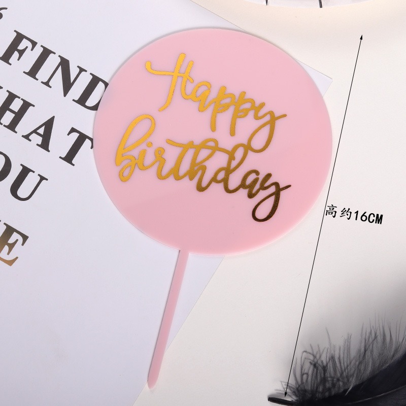 Que Cắm Trang Trí Bánh Kem Hình Chữ Happy BIRTHDAY