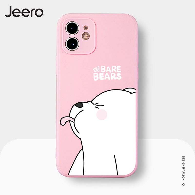 Ốp điện thoại JEERO silicon mềm chống sốc ngộ nghĩnh hài hước bựa hoạt hình cặp đôi dễ thương đẹp Cho iPhone 13 12 11 Pro Max SE 2020 X XR XS 8 7 ip 6S 6 Plus kute HFE783