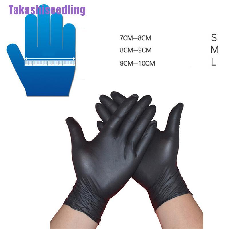 Set 10 / 50 / 100 Găng Tay Cao Su Latex Màu Đen Siêu Chắc