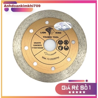 Lưỡi xẻ răng liền,Lưỡi cắt gạch ướt răng liền phủ kim cương 115mm