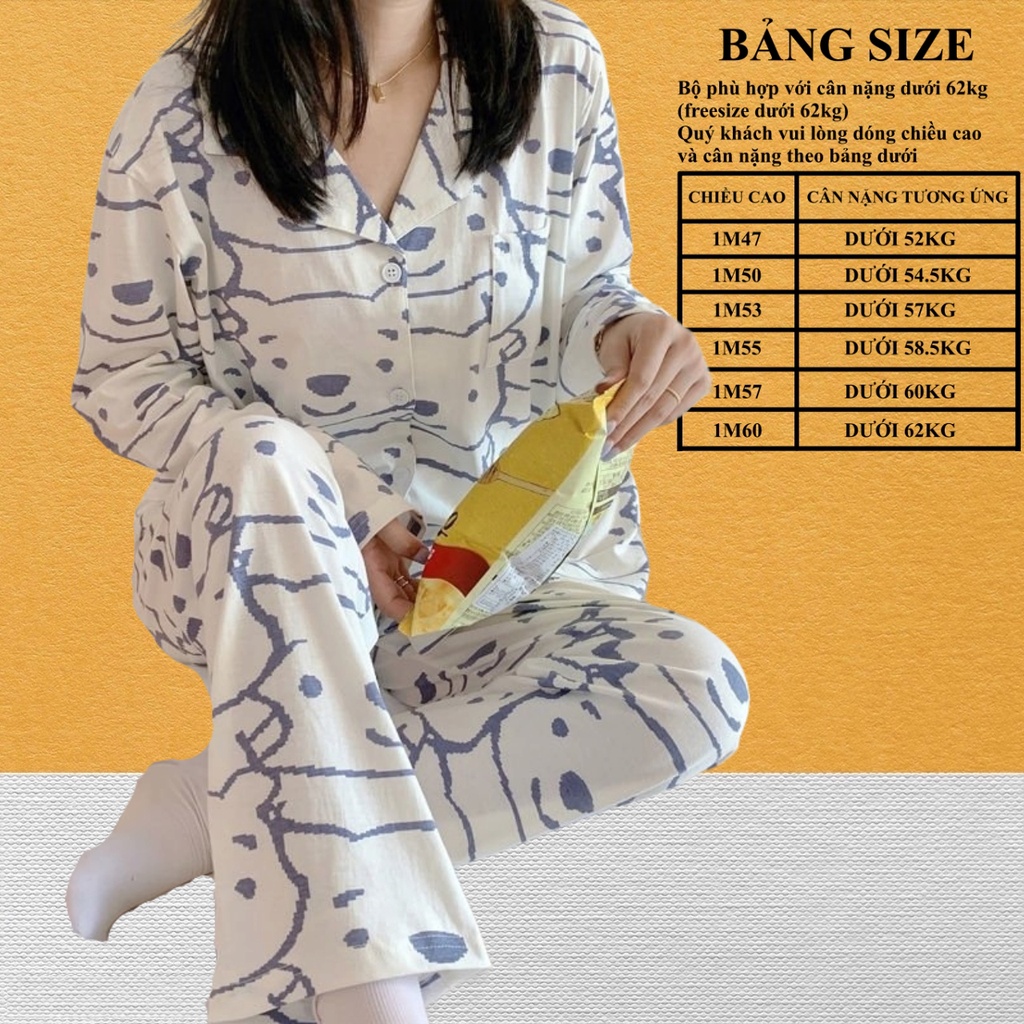 KĐ-9 Bộ Mặc Nhà Kate Nữ Siêu Hot - Bò Sữa Đủ Màu