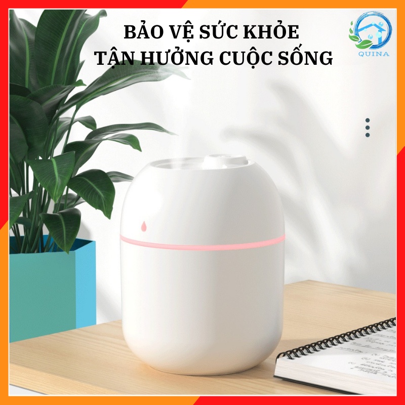 Máy Xông Tinh Dầu Mini Phun Sương Khuếch Tán Khử Khuẩn Tạo Độ Ẩm Đuổi Muỗi Có Đèn Dùng Cho Phòng Ngủ Xe Hơi QN030