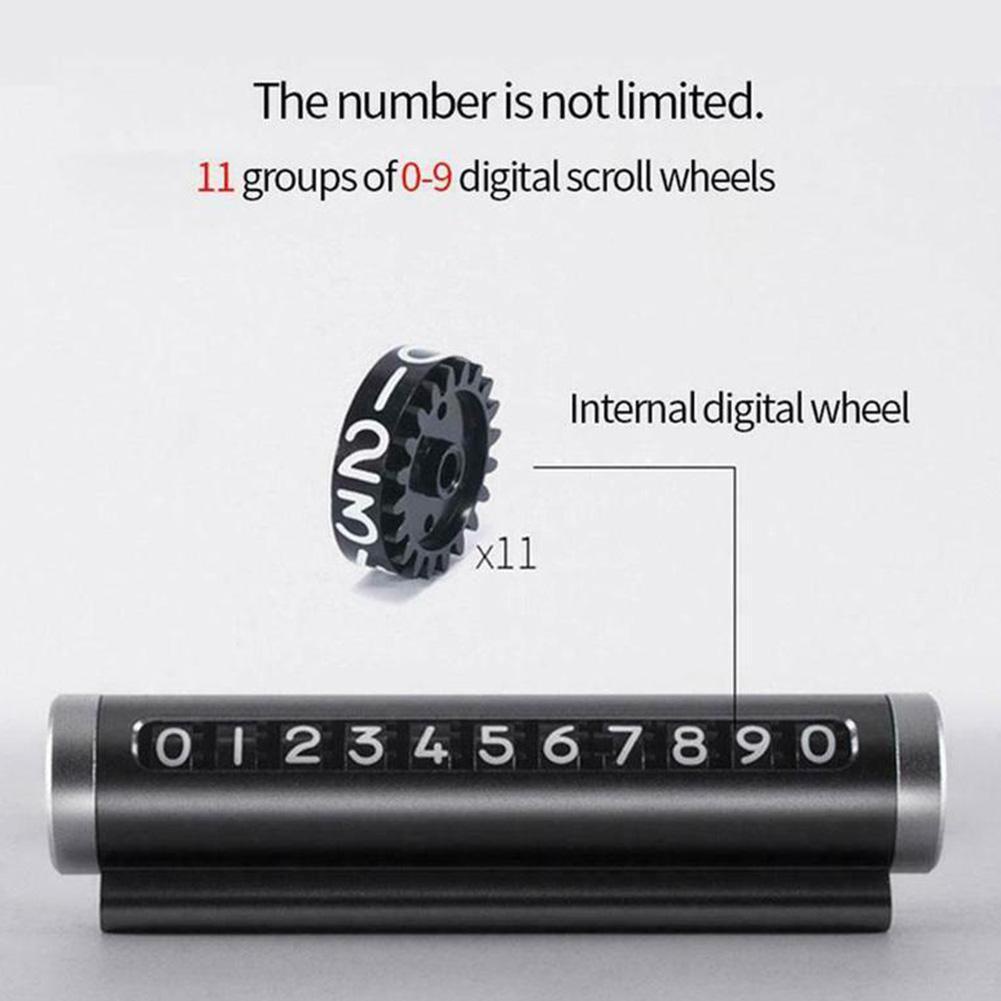 Thẻ Đỗ Xe Tạm Thời D3K2 Bằng Kim Loại Thiết Kế Xoay Tròn Thông Dụng Cho Xe Hơi