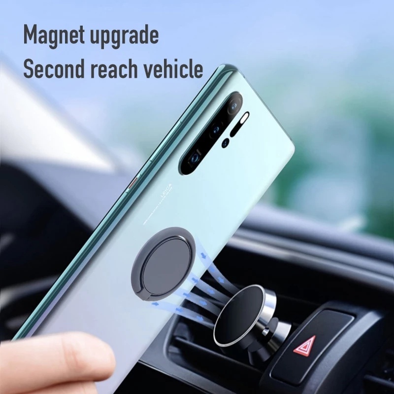 Giá đỡ nhẫn kim loại xoay 360 độ hình tròn siêu mỏng đa năng thích hợp cho điện thoại thông minh iphone &amp; Android