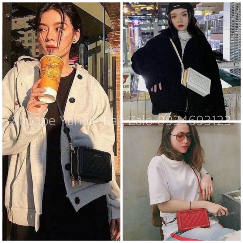 Túi đeo chéo Cn.K hộp mini, hàng chuẩn có sẵn