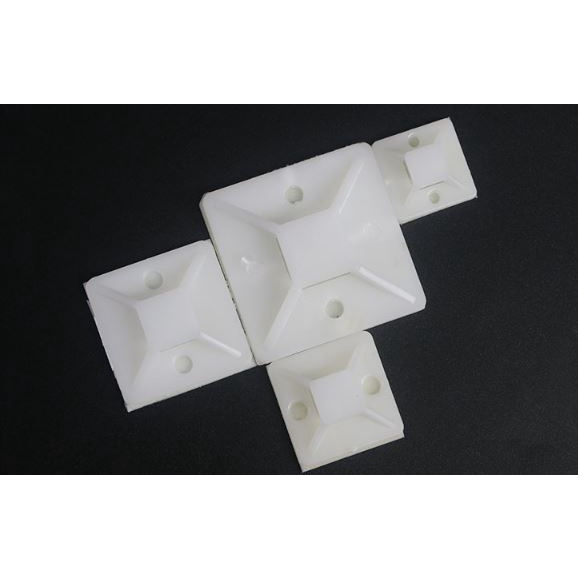 Đế dán Giữ Dây Điện Bằng dây rút, dây thít 20*20mm - Bịch 100 cái