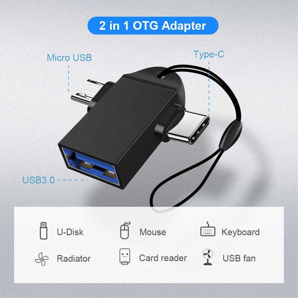 Dây Cáp Chuyển Đổi Hai Trong 1 Cho U Disk Lapto OTG USB Type C