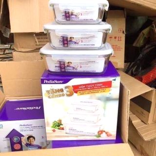🍃🍃🍃bộ 3 thố khuyến mãi pediasure xả kho khuyến mãi cực rẻ 🍃🍃🍃