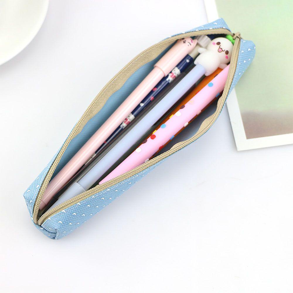 ELEGANT 1 Túi Đựng Bút Chì Màu Sắc Ngọt Ngào Siêu Mỏng
