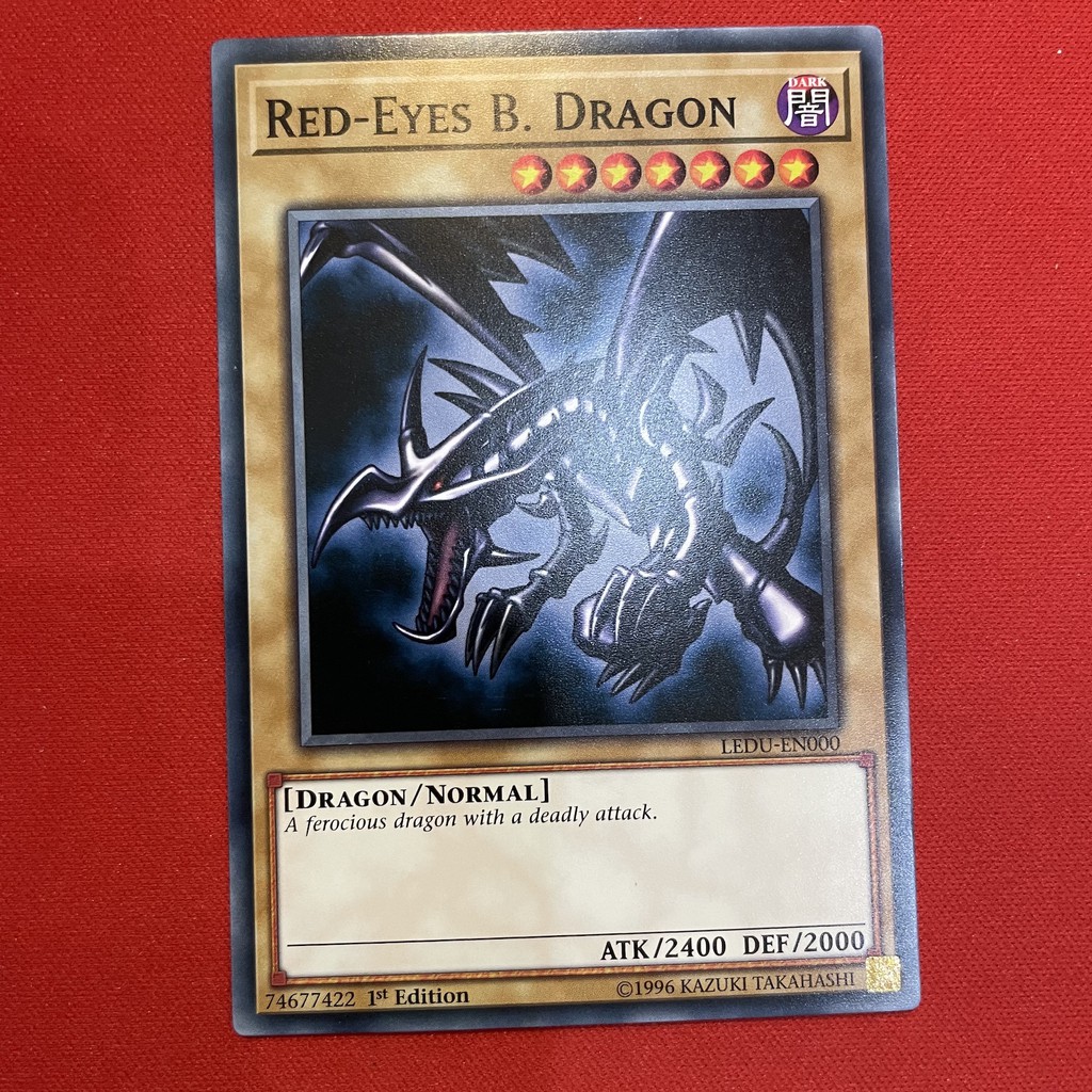 EN]Thẻ Bài Yugioh Chính Hãng] Red Eyes Black Dragon - Rồng Đen Mắt Đỏ - Art Gốc - Joey
