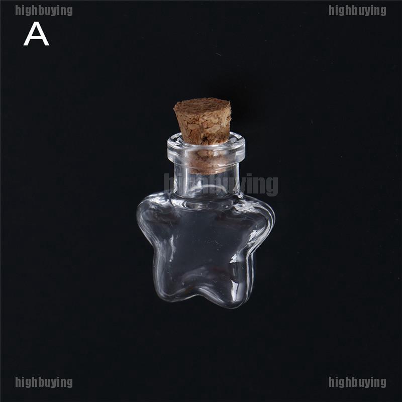 Mặt Vòng cổ Hình Lọ Điều Ước Bằng Kính Và Nút Bần