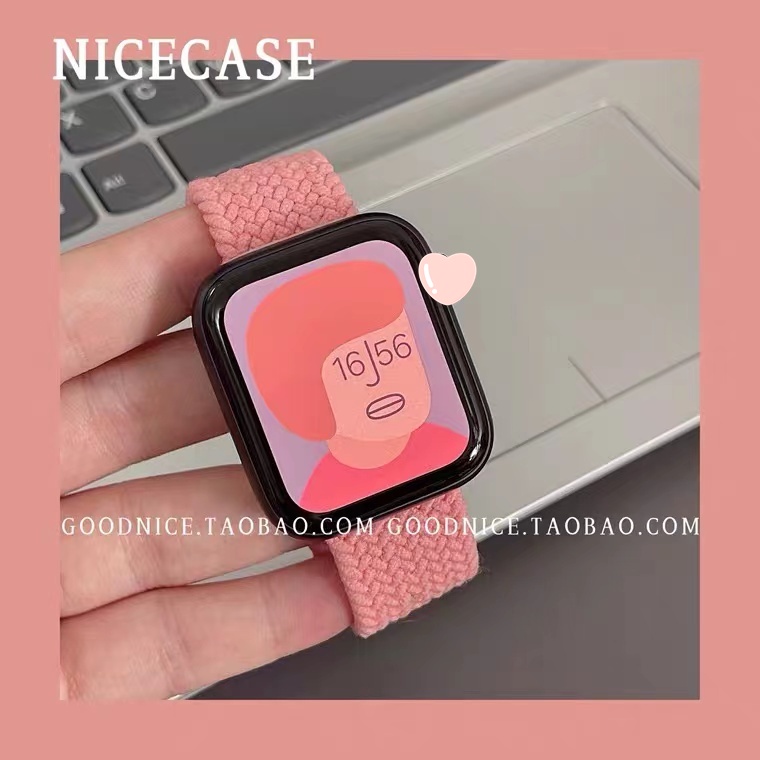 Dây Đeo Đồng Hồ Dạng Bện Bằng Nylon Co Giãn Cho for Apple Watch band 44mm 40mm 38mm 42mm Ultar 8 7 6 SE 5 4 3 iWatch Serie 7 49mm 41mm 45mm
