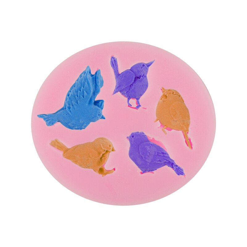 Khuôn silicone làm bánh hình chim 3D sáng tạo đáng yêu