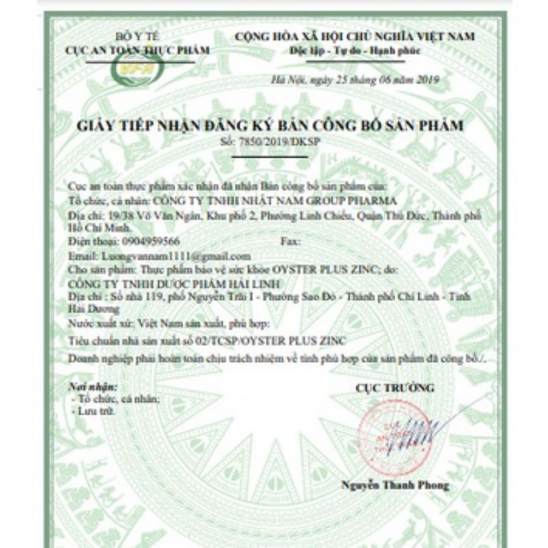 Tinh chất hàu Úc Oyster plus  Zinc 60 viên