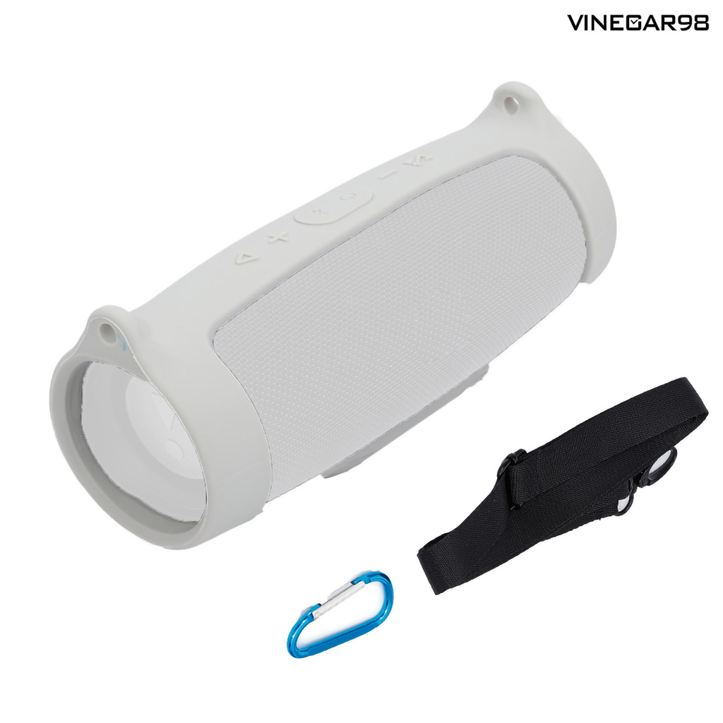 VINE™ 3Pcs/Set Portable Bluetooth Speaker Silicone Cover Case with Strap Carabiner for JBL 4