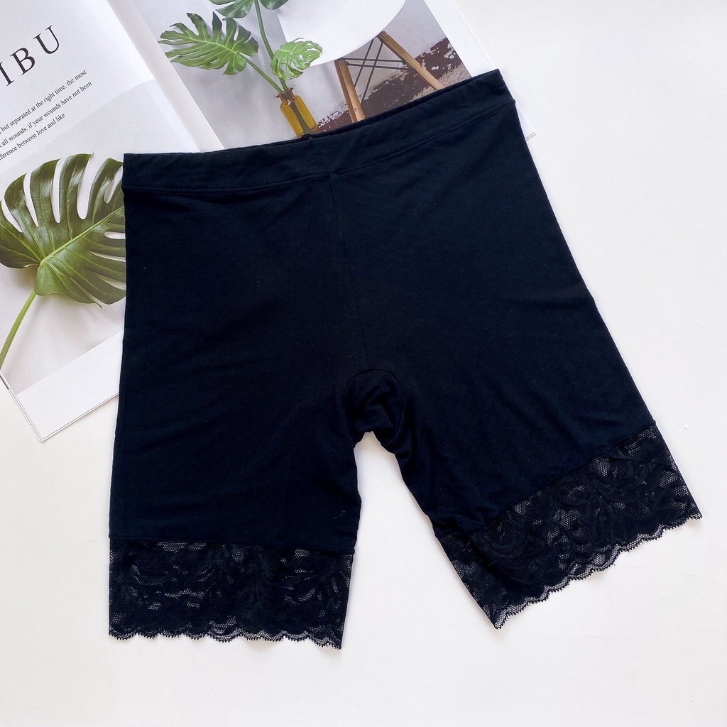 Quần Lót Đùi Mặc Trong Váy Cotton Thông Hơi Co&amp;Com QV5158 Co Giãn, Siêu Thấm Hút