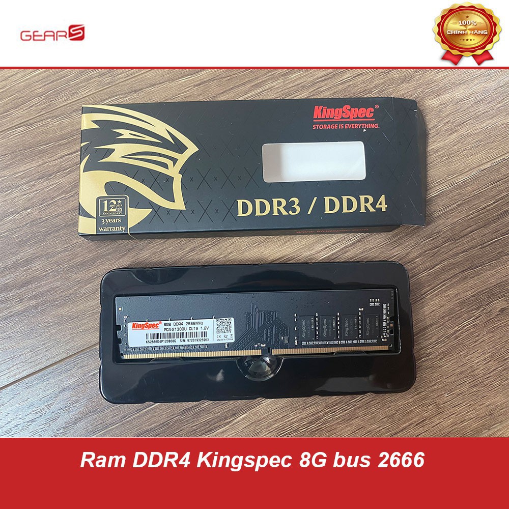 RAM PC Kingspec 8GB DDR4 Bus 2666Mhz - Bảo hành 36 tháng