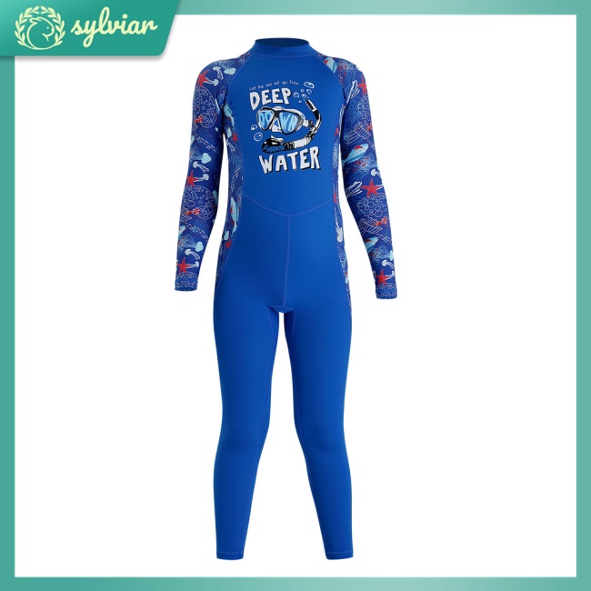 Bộ Đồ Bơi Lặn Dài Tay Khô Nhanh Chống Nắng UPF50+ Cho Bé