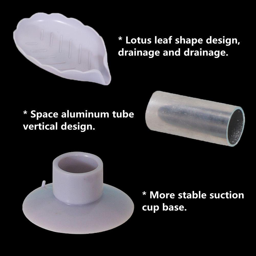 ORIENTLII Giá Đỡ Xà Phòng Đa Năng Hình Lá Sen