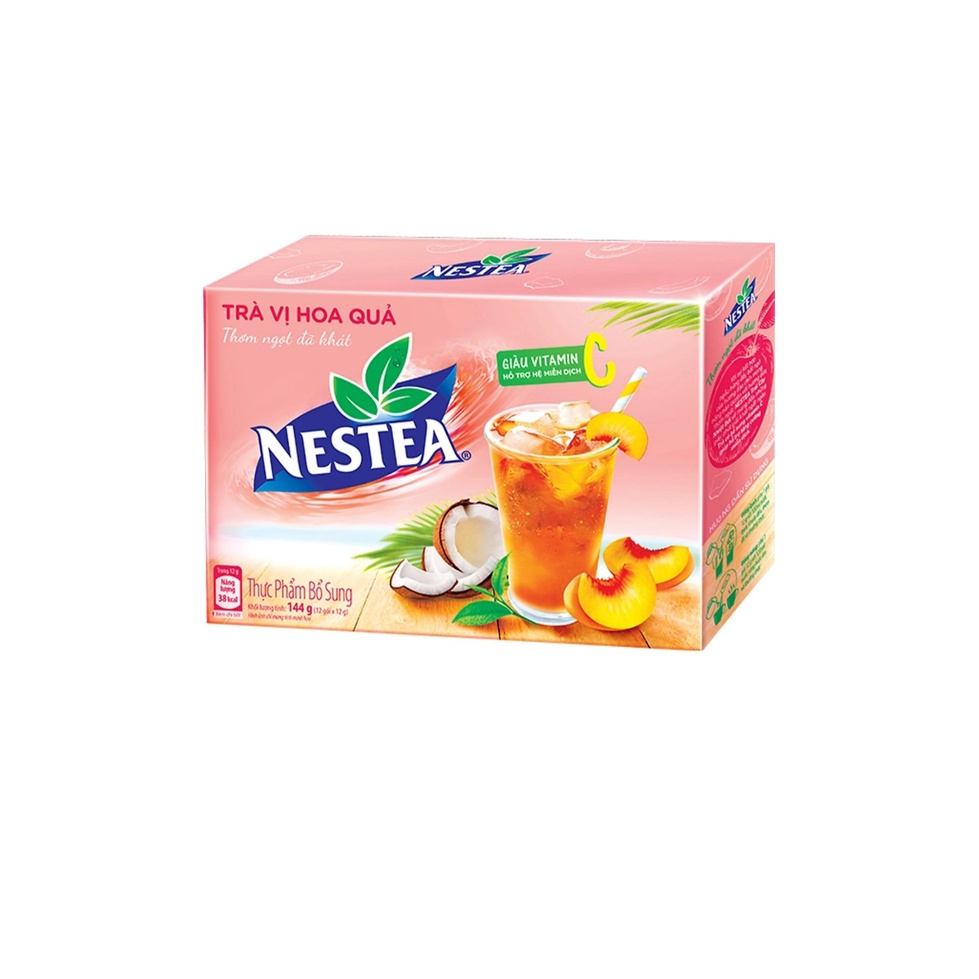 Trà vị hoa quả Nestea (Hộp 12 gói x 12g)