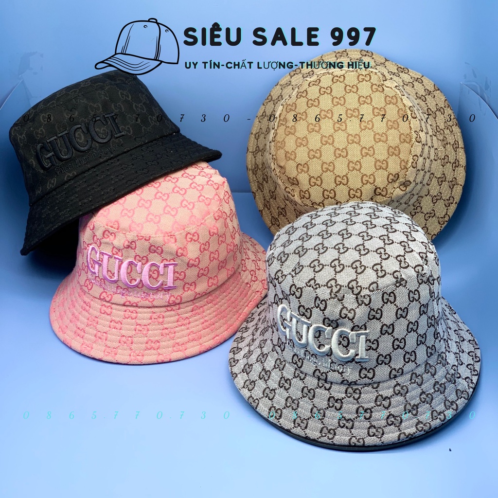 MŨ BUKCET GU-XÌ QC 5 MÀU CAO CẤP VẢI DÀY HÀNG ĐẸP THỜI TRANG NAM NỮ PHONG CÁCH