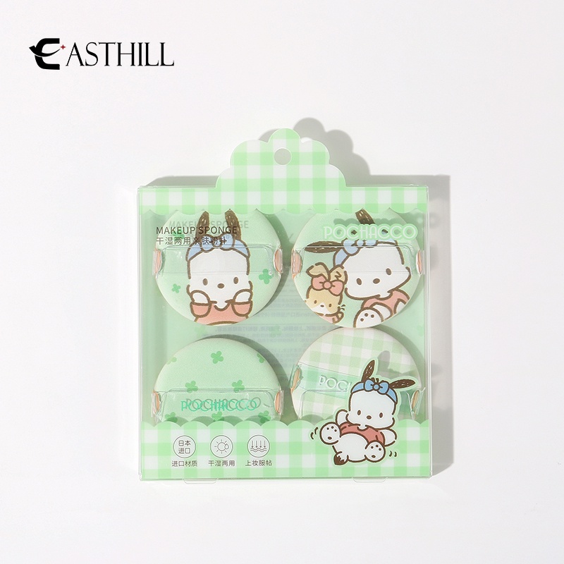 Set 4 Mút Trang Điểm Họa Tiết Hoạt Hình My Melody Cinnamoroll Pochacco Đáng Yêu