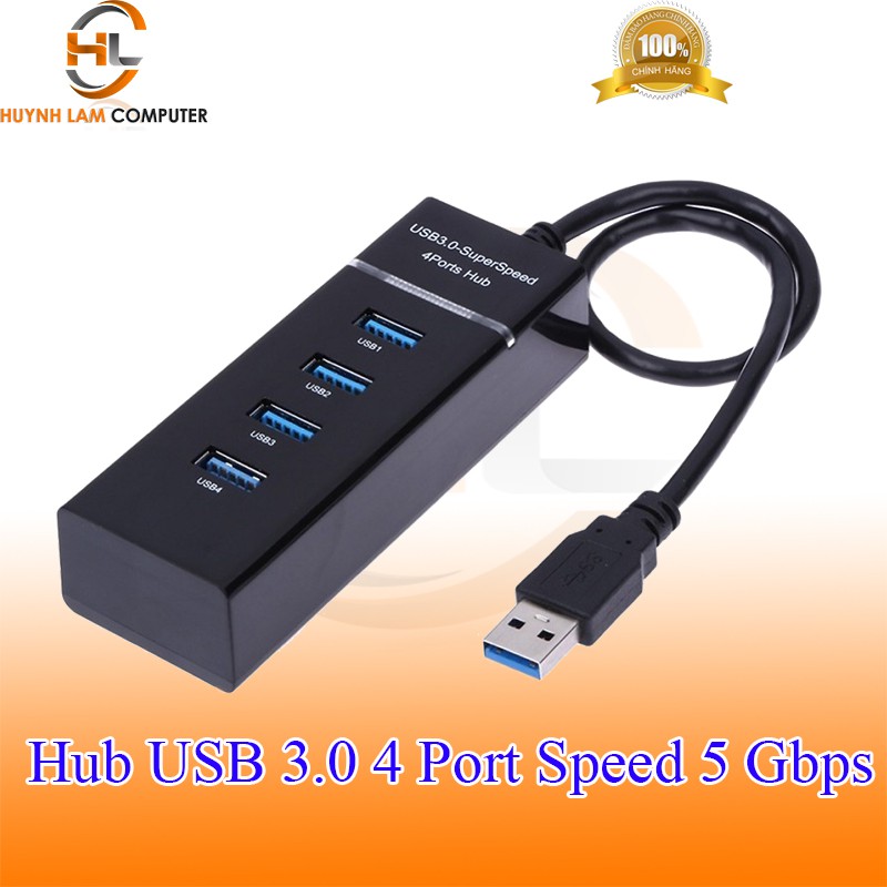 [Mã ELORDER5 giảm 10K đơn 20K] Hub Usb 3.0 4 cổng 306 tốc độ lên đến 5 Gbps cáp dài 30cm-Hub chia usb 4 cổng