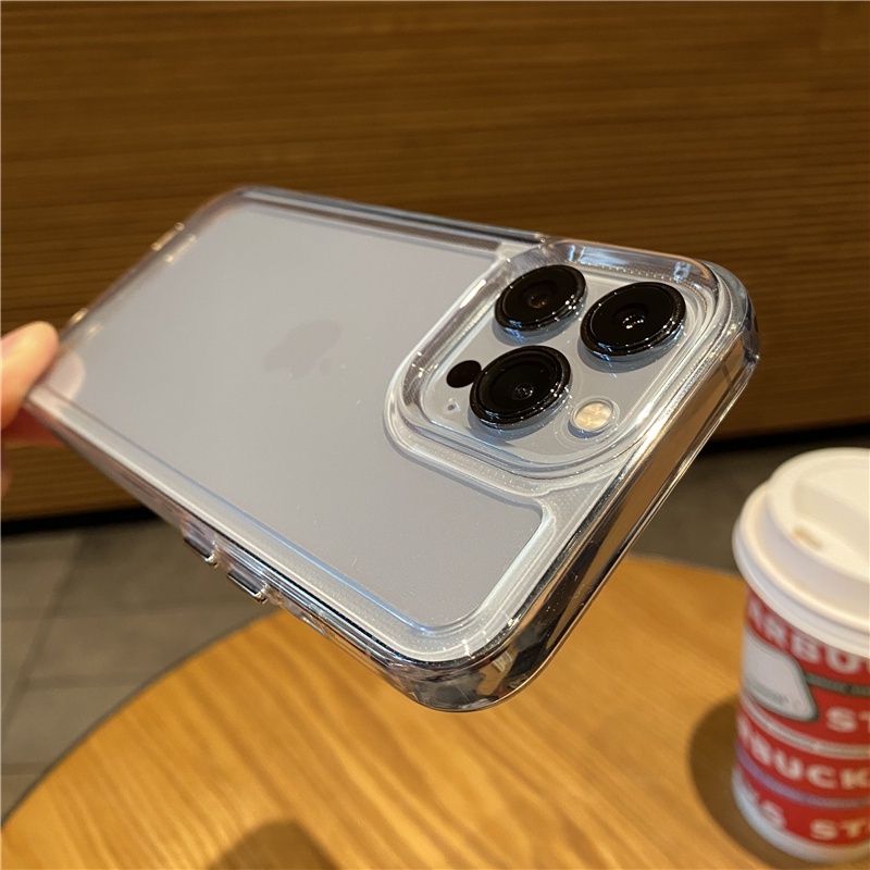 Ốp Điện Thoại Nhựa Acrylic Cứng Trong Suốt Cho iPhone 14 pro max 13 pro max iPhone 12 pro max iPhone 11 pro max