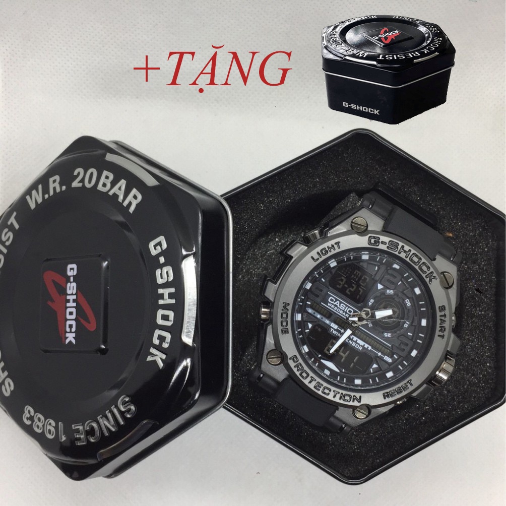 Đồng hồ nam Gozid chống nước chống xước kiểu dáng thể thao kim điện tử mã DH153
