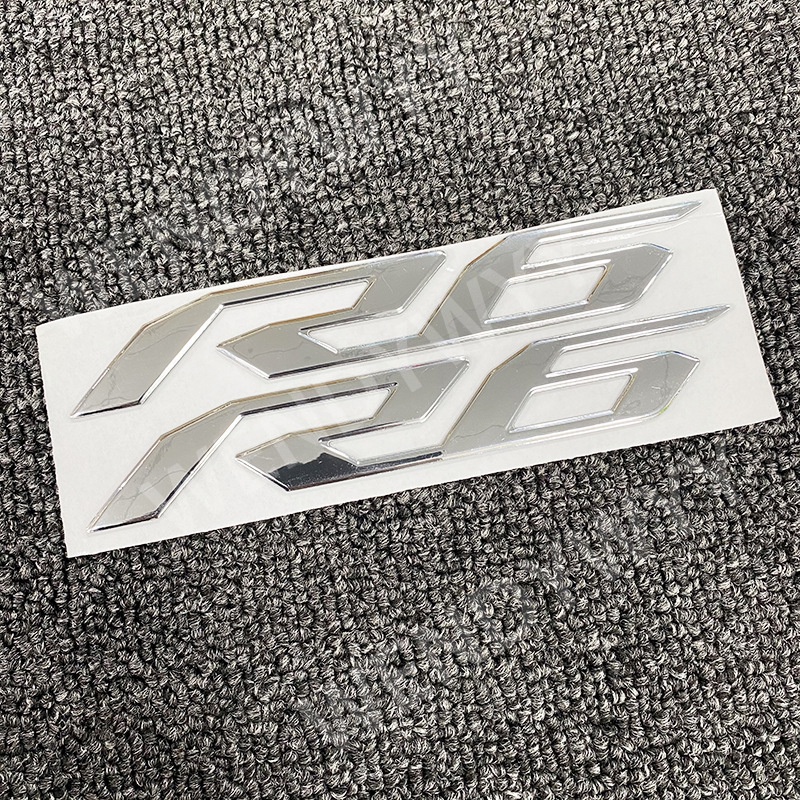 Miếng Dán LOGO 3D Mềm Mại Chống Thấm Nước Trang Trí Xe Mô Tô YAMAHA R6